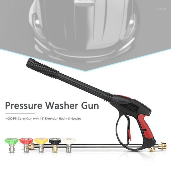 pressure washer gun 4000 psi spray gun with 18" extension wand + 4 quick connect nozzles 1 soap nozzle for car washers1
pressure washer gun 4000 psi spray gun with 18" extension wand + 4 quick connect nozzles 1 soap nozzle for car washers1