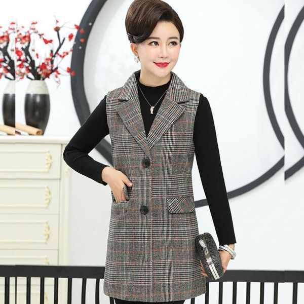 new mid-autumn women 2021 long waistcoat mother elegant without sleeves vest casual chaleco mujer p1265 oe70, Black;white
new mid-autumn women 2021 long waistcoat mother elegant without sleeves vest casual chaleco mujer p1265 oe70, Black;white