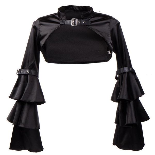 black short steampunk jacket long flare sleeve women gothic bolero victorian coat vintage goth punk corset costume accessories, Black;brown
black short steampunk jacket long flare sleeve women gothic bolero victorian coat vintage goth punk corset costume accessories, Black;brown