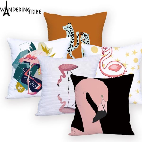 Pink Flamingo Cushion Cover Almohadones Decorativos Office Personalized Throw Pillows Animal Bedroom Custom Printed Pillow
Pink Flamingo Cushion Cover Almohadones Decorativos Office Personalized Throw Pillows Animal Bedroom Custom Printed Pillow
