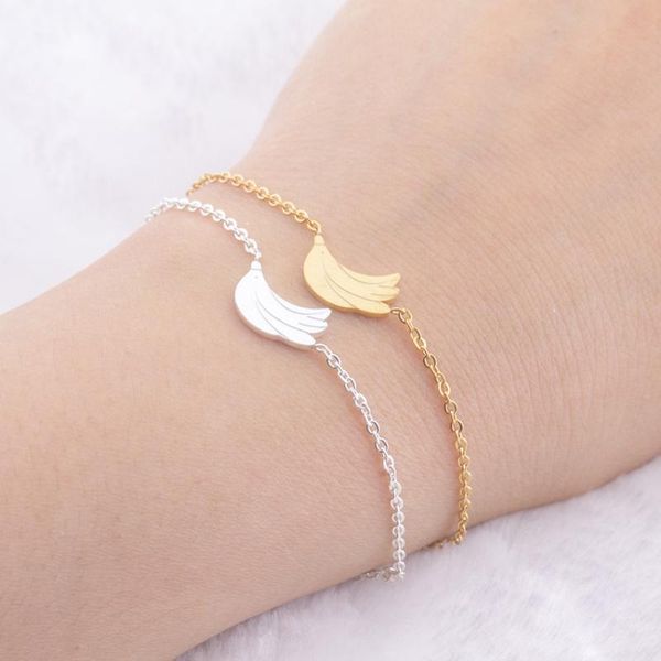 link, chain summer jewelry banana bracelets for women stainless steel gold silver color fruit pulseras mujer friend gift, Black
link, chain summer jewelry banana bracelets for women stainless steel gold silver color fruit pulseras mujer friend gift, Black