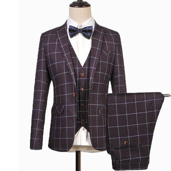 men's suits & blazers 2021 plaid designs mens groom tuxedo tweed custom made men suit slim fit for blazer 3 pieces (jacket+pants+vest), White;black
men's suits & blazers 2021 plaid designs mens groom tuxedo tweed custom made men suit slim fit for blazer 3 pieces (jacket+pants+vest), White;black