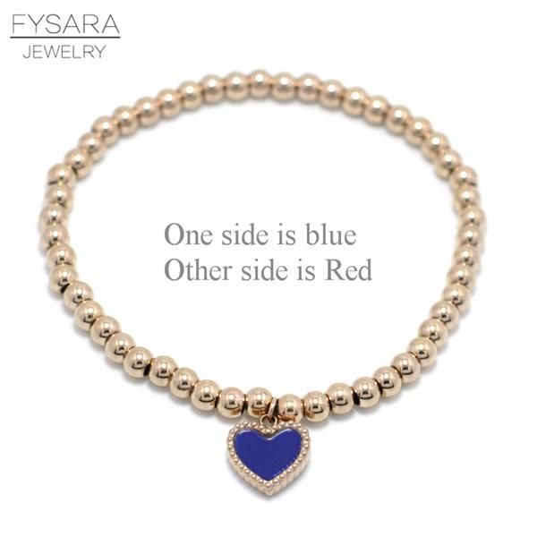 fysara double side color heart charm stretch strand bracelets bangles women jewelry stainless steel ball beaded bracelets lover wmtbcj, Golden;silver
fysara double side color heart charm stretch strand bracelets bangles women jewelry stainless steel ball beaded bracelets lover wmtbcj, Golden;silver