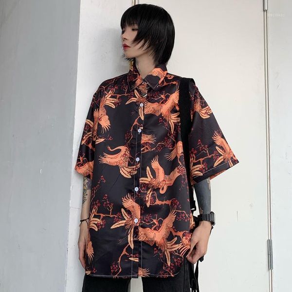 women's blouses & shirts japanese vintage aesthetic graphic shirt women harajuku blouse summer short sleeve button up ulzzang style cl, White
women's blouses & shirts japanese vintage aesthetic graphic shirt women harajuku blouse summer short sleeve button up ulzzang style cl, White