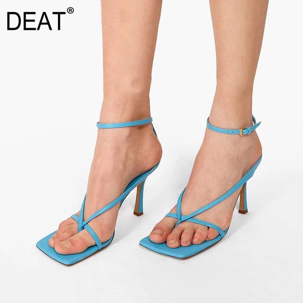 2020 square toe shallow cowhide narrow band personality thin high heels sandals women new spring summer tide t200226, Black
2020 square toe shallow cowhide narrow band personality thin high heels sandals women new spring summer tide t200226, Black
