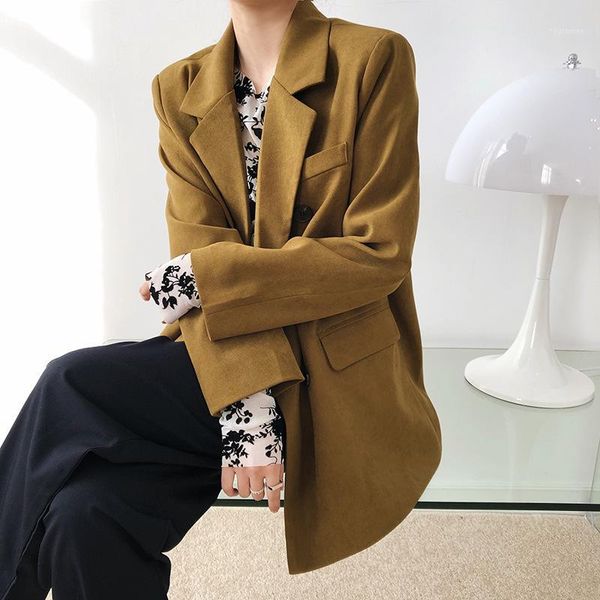 chic blazer women 2020 spring loose streetwear long sleeve casual korean style cardigan jackets green black office female coats1, White;black
chic blazer women 2020 spring loose streetwear long sleeve casual korean style cardigan jackets green black office female coats1, White;black