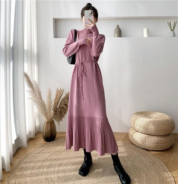 turtleneck vintage knitting plus size women's bottoming long shirt sweater dress autumn and winter ruffle fish tail dress y908, Black;gray
turtleneck vintage knitting plus size women's bottoming long shirt sweater dress autumn and winter ruffle fish tail dress y908, Black;gray