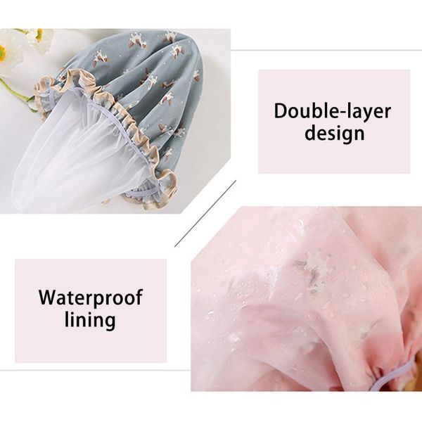1pcs bathing cap cartoon double layer waterproof polyester cotton hair cover multicolor shower hats bathroom products h jllycq
1pcs bathing cap cartoon double layer waterproof polyester cotton hair cover multicolor shower hats bathroom products h jllycq
