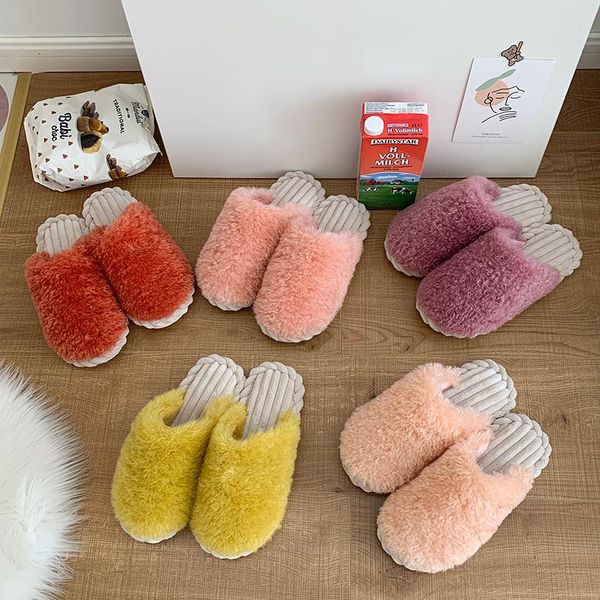 shoes low winter woman slipper ladies' slippers flock cover toe fur flip flops luxury slides slipers women soft plush flat, Black
shoes low winter woman slipper ladies' slippers flock cover toe fur flip flops luxury slides slipers women soft plush flat, Black