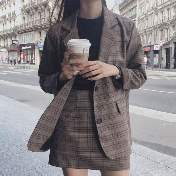 two piece dress autumn spring women plaid blazer sets single-breasted jacket pencil skirt 2 pieces office ladies suit retro, White
two piece dress autumn spring women plaid blazer sets single-breasted jacket pencil skirt 2 pieces office ladies suit retro, White