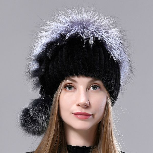 real for the warm winter women mesh mink fur hats with new balls snow lady cute fox natural skin hat, Blue;gray
real for the warm winter women mesh mink fur hats with new balls snow lady cute fox natural skin hat, Blue;gray