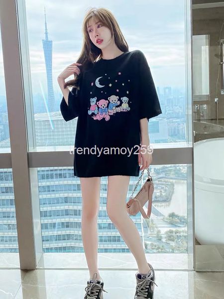 women's t-shirt correct version b family short sleeved t-shirt men and women's summer bear cute youth style printed round neck loo, White
women's t-shirt correct version b family short sleeved t-shirt men and women's summer bear cute youth style printed round neck loo, White