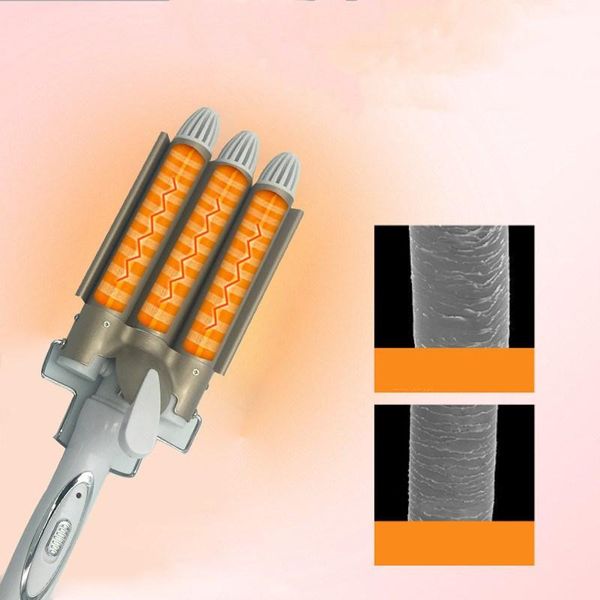 professional hair curling iron wave wand ceramic triple barrel hair curler roller corrugation hair waver styling tools
professional hair curling iron wave wand ceramic triple barrel hair curler roller corrugation hair waver styling tools
