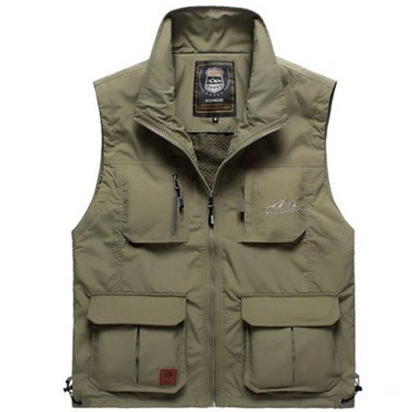 2020 spring summer vests man casual brand reporter shoot jacket coat pocket cargo military jacke, Black;white
2020 spring summer vests man casual brand reporter shoot jacket coat pocket cargo military jacke, Black;white