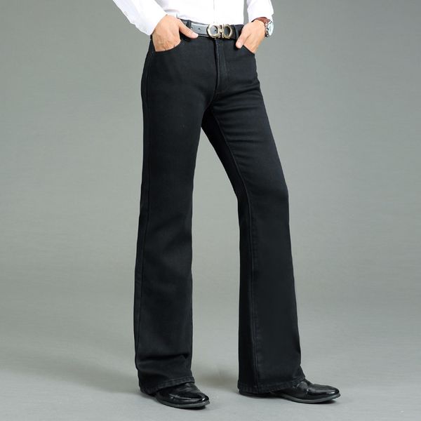 winter men's thick breeches with horns brim pants thicken more flare micro-elastic horn jeans black j4g2, Blue
winter men's thick breeches with horns brim pants thicken more flare micro-elastic horn jeans black j4g2, Blue