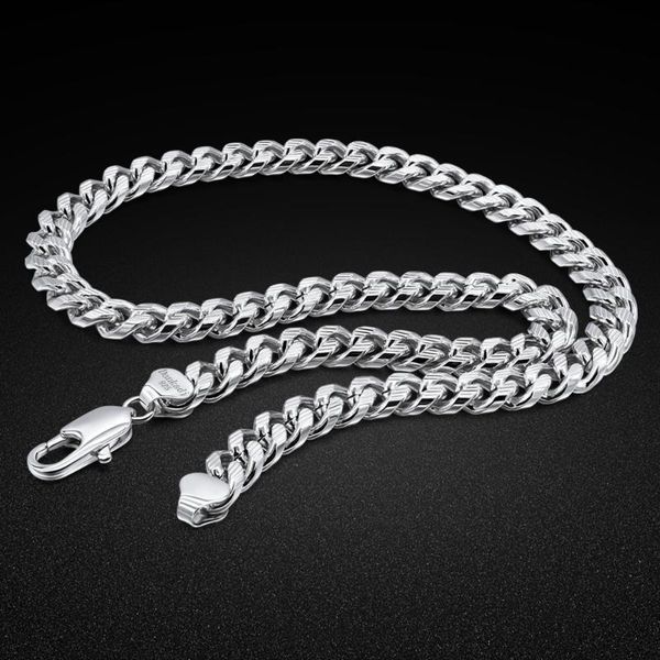 classic men's jewelry necklace 100% 925 sterling silver necklace 10mm cuban chain hip hop rock accessories birthday gift
classic men's jewelry necklace 100% 925 sterling silver necklace 10mm cuban chain hip hop rock accessories birthday gift