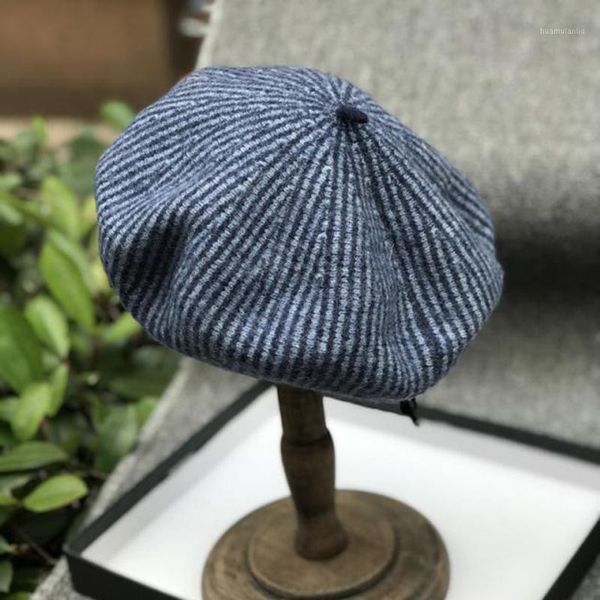 vintage stripe wool knitted beret women winter hats japanese style elegant painters hats warm yellow blue pumpkin hat nz1131
vintage stripe wool knitted beret women winter hats japanese style elegant painters hats warm yellow blue pumpkin hat nz1131