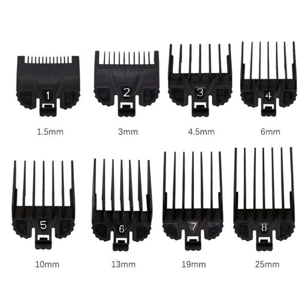 2020 new 8pcs/set electric clippers caliper limit comb oil head clipper with storage box, Silver
2020 new 8pcs/set electric clippers caliper limit comb oil head clipper with storage box, Silver