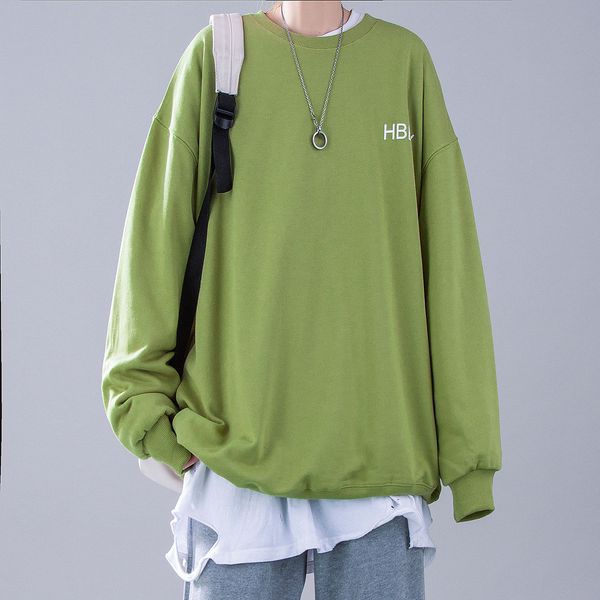 21 spring and summer thin and simple grey bottom men's and women's round neck sweater xz610b p45, Black 
21 spring and summer thin and simple grey bottom men's and women's round neck sweater xz610b p45, Black
