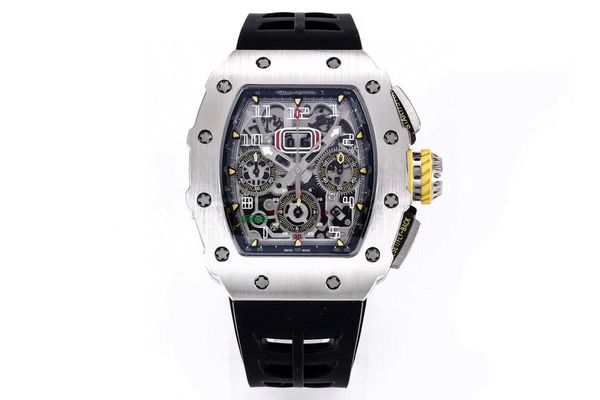 rm11-03 ergonomically designed fly back timing automatic wrist watch titanium steel case sapphire crystal uv - resistant, Slivery;brown
rm11-03 ergonomically designed fly back timing automatic wrist watch titanium steel case sapphire crystal uv - resistant, Slivery;brown