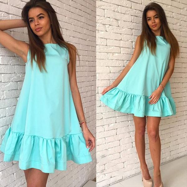 sleeveless summer dress women plus size beach party o neck blue mini dress 2020 red ruffle casual loose sundress ladies vestidos, Black;gray
sleeveless summer dress women plus size beach party o neck blue mini dress 2020 red ruffle casual loose sundress ladies vestidos, Black;gray