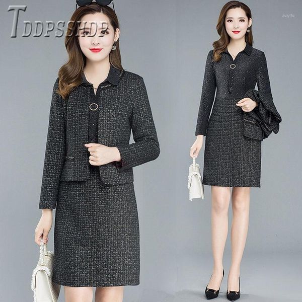 2019 autumn winter new women sets elegant slim office lady female sets1, White
2019 autumn winter new women sets elegant slim office lady female sets1, White