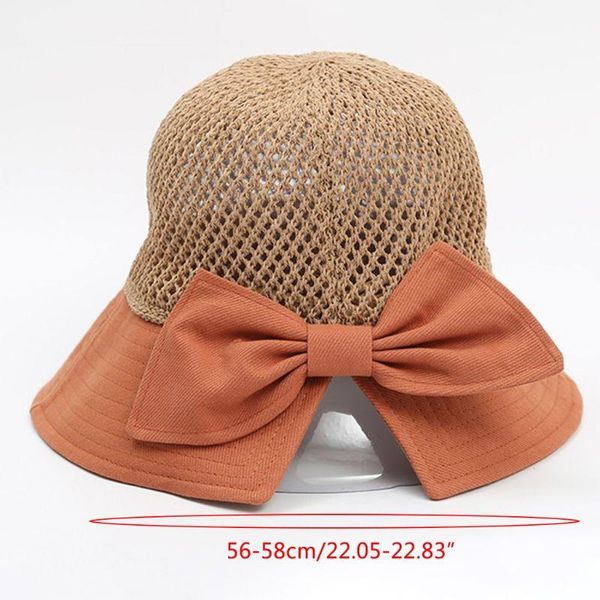 women summer contrast color sun visor hat weave straw patchwork sweet bowknot wide brim uv protection holiday foldable beach cap, Blue;gray
women summer contrast color sun visor hat weave straw patchwork sweet bowknot wide brim uv protection holiday foldable beach cap, Blue;gray