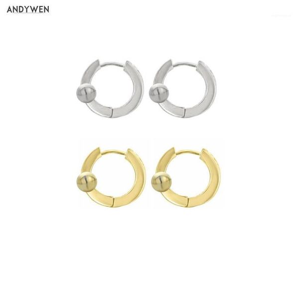 andywen 925 sterling silver 6.5mm beads huggies hoop mini small round piercing no clips 2020 rock punk simple fashion jewelry1, Golden;silver
andywen 925 sterling silver 6.5mm beads huggies hoop mini small round piercing no clips 2020 rock punk simple fashion jewelry1, Golden;silver