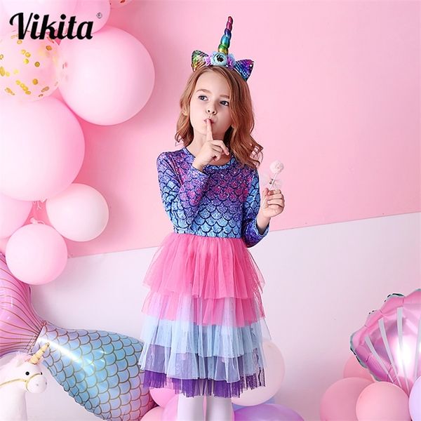 vikita kids tutu dress for girls long sleeve party vestidos toddlers unicorn cartoon dresses kids princess mesh tulle dress lj200923, Red;yellow
vikita kids tutu dress for girls long sleeve party vestidos toddlers unicorn cartoon dresses kids princess mesh tulle dress lj200923, Red;yellow