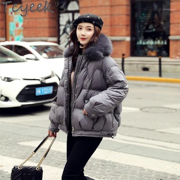 tcyeek female jacket winter white duck down jackets women's thick real fur collar hooded parkas woman coat abrigo mujer 1641, Black
tcyeek female jacket winter white duck down jackets women's thick real fur collar hooded parkas woman coat abrigo mujer 1641, Black