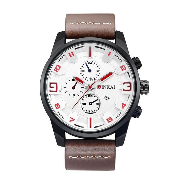 new men's belt leisure watch quartz electronic band calendar trend sports watch, Slivery;brown
new men's belt leisure watch quartz electronic band calendar trend sports watch, Slivery;brown