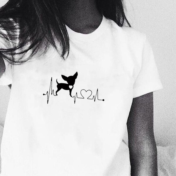heartbeat chihuahua dog lovers cotton t shirt heartbeat paw dogs tshirt for women short sleeve cotton tees harajuku, White
heartbeat chihuahua dog lovers cotton t shirt heartbeat paw dogs tshirt for women short sleeve cotton tees harajuku, White