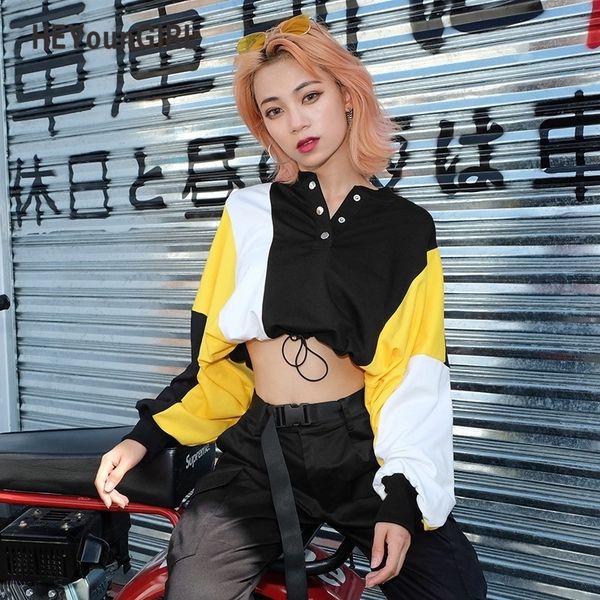 heyoungirl autumn patchwork crop hoodies sweatshirts long sleeve black women short harajuku sweatshirt buttons pullover y200610
heyoungirl autumn patchwork crop hoodies sweatshirts long sleeve black women short harajuku sweatshirt buttons pullover y200610