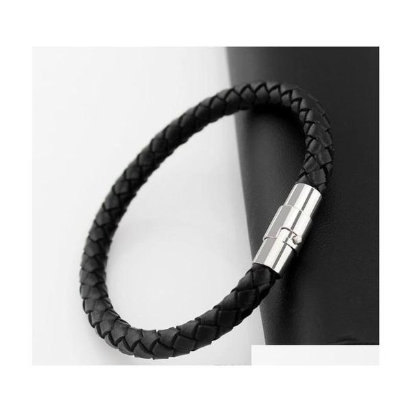 fashion jewelry men black leather bracelet magnetic bracelets pulseras punk cord braided couple bracelet s195 ixbmd, Golden;silver
fashion jewelry men black leather bracelet magnetic bracelets pulseras punk cord braided couple bracelet s195 ixbmd, Golden;silver