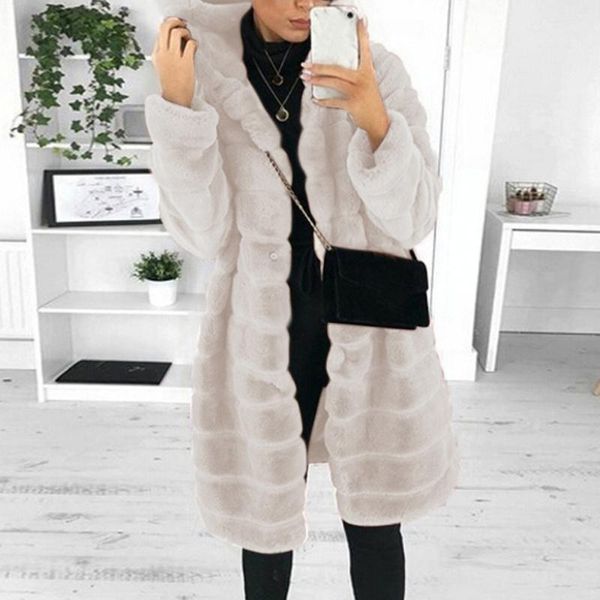 2021 winter thicken warm long faux fur coat hooded hairy warm fluffy ladies jackets outwear plus size for women, Black
2021 winter thicken warm long faux fur coat hooded hairy warm fluffy ladies jackets outwear plus size for women, Black
