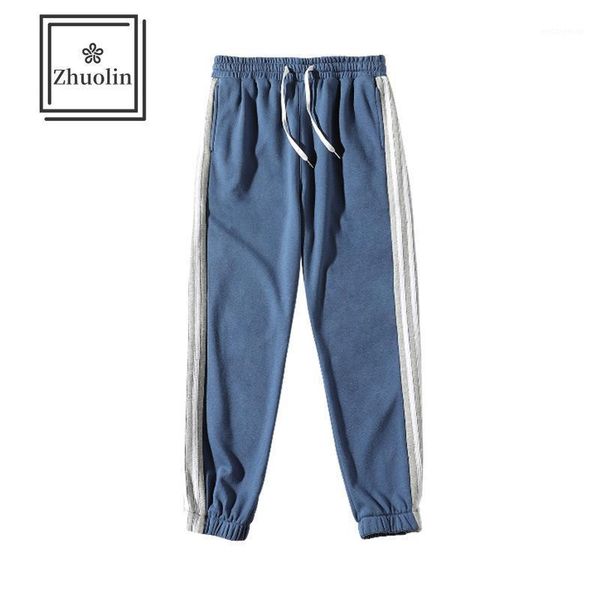 zhuolin casual pants men's 2020 autumn korean version of contrast two stripes handsome loose straight leg pants sports1, Black
zhuolin casual pants men's 2020 autumn korean version of contrast two stripes handsome loose straight leg pants sports1, Black