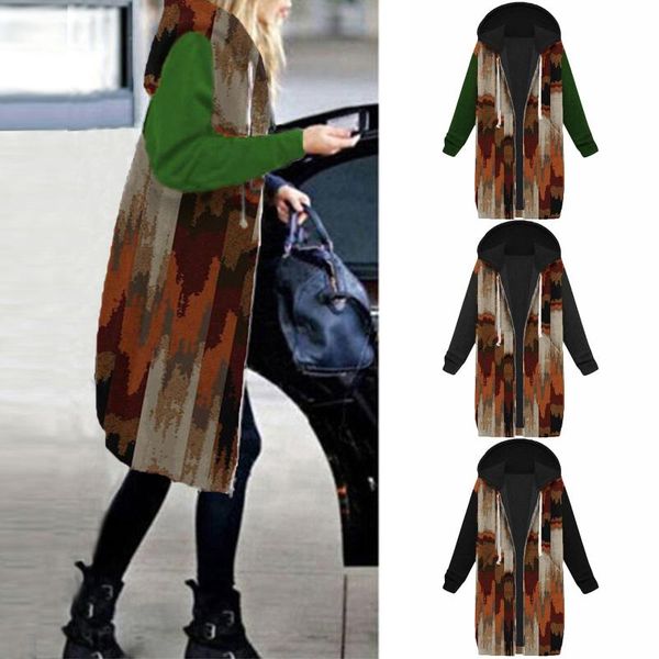 women's jackets women warm hoodie floral print zipper woolen cloth cardigan coat long outerwear for jacket, Black;brown
women's jackets women warm hoodie floral print zipper woolen cloth cardigan coat long outerwear for jacket, Black;brown