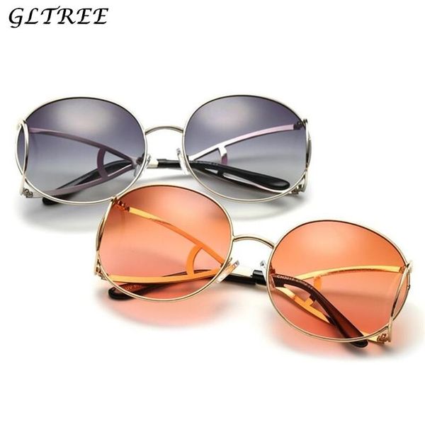gltree personality sunglasses women fashion brand designer big metal frame round retro sun glasses female shade oculos uv400 g67, White;black 
gltree personality sunglasses women fashion brand designer big metal frame round retro sun glasses female shade oculos uv400 g67, White;black
