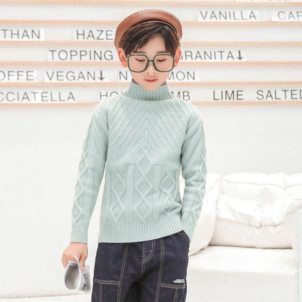 solid base thickened winter sweater color 2020 coat fashion high collar boys' t-shirt children's wear 476u, Blue
solid base thickened winter sweater color 2020 coat fashion high collar boys' t-shirt children's wear 476u, Blue