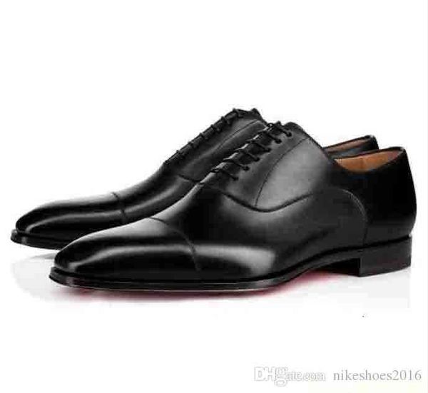 red soles designs men wedding dress shoes flat calfskin bottom oxford black greggo genuine leather greg sleek calf 38-46
red soles designs men wedding dress shoes flat calfskin bottom oxford black greggo genuine leather greg sleek calf 38-46