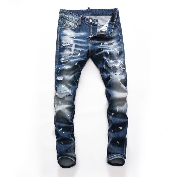 2019 fashion designer high-quality men's wear hole-breaking locomotive jeans slimming motorcycle jeans men's hip-hop men's je, Blue
2019 fashion designer high-quality men's wear hole-breaking locomotive jeans slimming motorcycle jeans men's hip-hop men's je, Blue