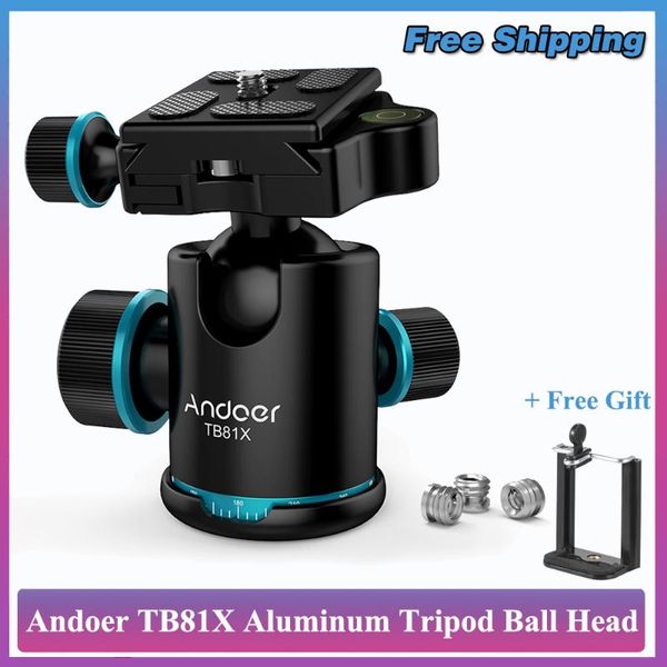 tripod heads andoer tb81x aluminum head ball rotating panoramic for monopod slider dslr camera
tripod heads andoer tb81x aluminum head ball rotating panoramic for monopod slider dslr camera