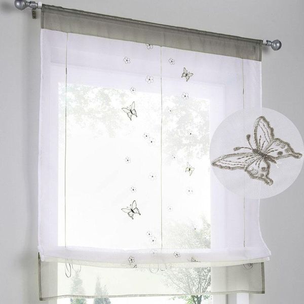 butterfly embroidered roman finished curtain gray curtain blinds for kitchen height liftable gauze small coffee t157#4
butterfly embroidered roman finished curtain gray curtain blinds for kitchen height liftable gauze small coffee t157#4