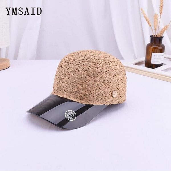 new fashion women transparent pvc patchwork straw baseball cap summer m letter breathable equestrian hat snapback hat visor t200720, Blue;gray
new fashion women transparent pvc patchwork straw baseball cap summer m letter breathable equestrian hat snapback hat visor t200720, Blue;gray