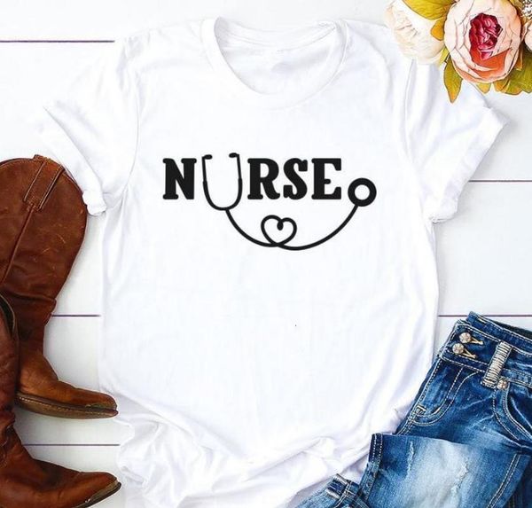 Funny Nurse Stethoscope Print T Shirt Women Short Sleeve O Neck Loose Tshirt 2021 Summer Women Tee Shirt Tops Camisetas Mujer, White
Funny Nurse Stethoscope Print T Shirt Women Short Sleeve O Neck Loose Tshirt 2021 Summer Women Tee Shirt Tops Camisetas Mujer, White