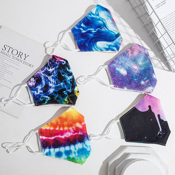 designer facemasks mascarilla skull starry sky wolf cool color, breathable, washable mask, adjustable ear bucklewo insertable pm2.5 filter
designer facemasks mascarilla skull starry sky wolf cool color, breathable, washable mask, adjustable ear bucklewo insertable pm2.5 filter