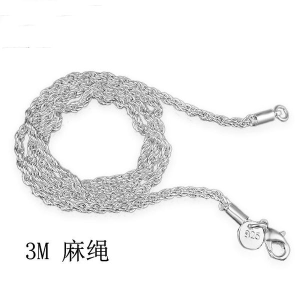 chains 16-30" available silver color necklaces thin women body rope twist chain kids girls kolye collares jewelry
chains 16-30" available silver color necklaces thin women body rope twist chain kids girls kolye collares jewelry