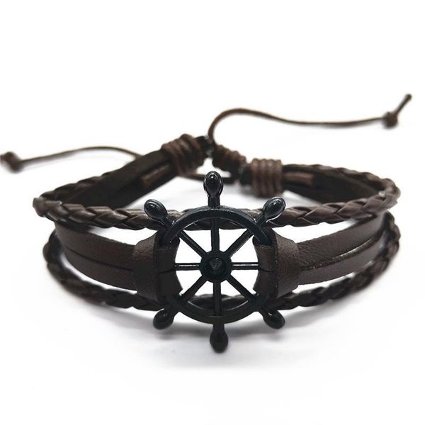 black rudder handmade sunflower rivet wing blade beads skull leather bracelets 4pcs/set men bracelets women fashion qylcxl, Golden;silver
black rudder handmade sunflower rivet wing blade beads skull leather bracelets 4pcs/set men bracelets women fashion qylcxl, Golden;silver