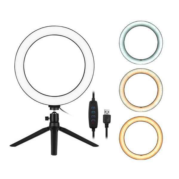 10"led ring light with tripod stand table camera light lamp 3 modes for youtube video p studio live stream makeup
10"led ring light with tripod stand table camera light lamp 3 modes for youtube video p studio live stream makeup