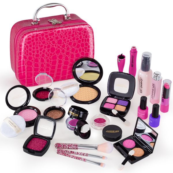 21pcs pretend play simulation cosmetic makeup handbag toys for girls children educational toys birthday gift - rosy pink pu bag q1217
21pcs pretend play simulation cosmetic makeup handbag toys for girls children educational toys birthday gift - rosy pink pu bag q1217